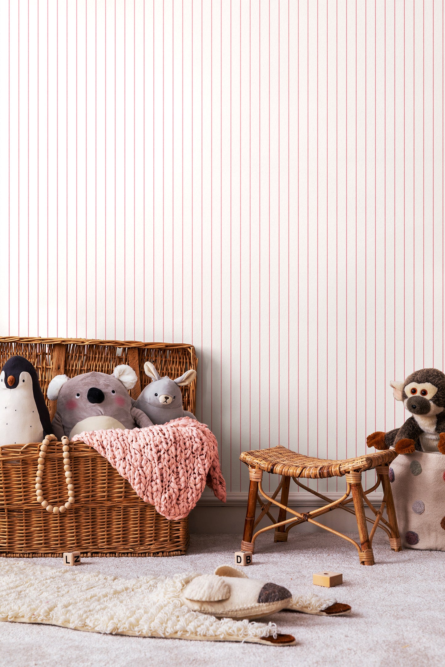 SCALLOP STRIPE - Rose