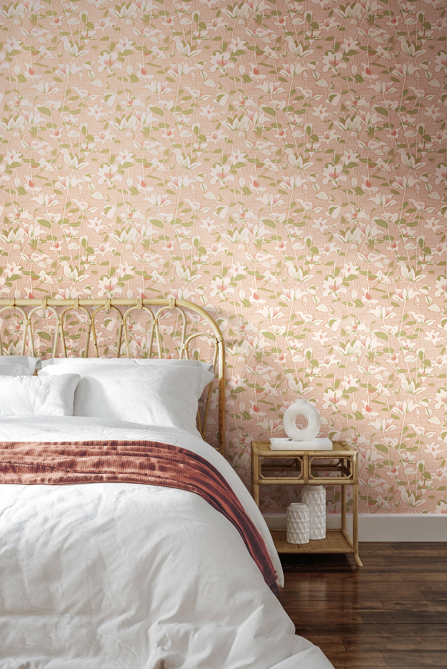 LINO LEAVES - Blush & Sage