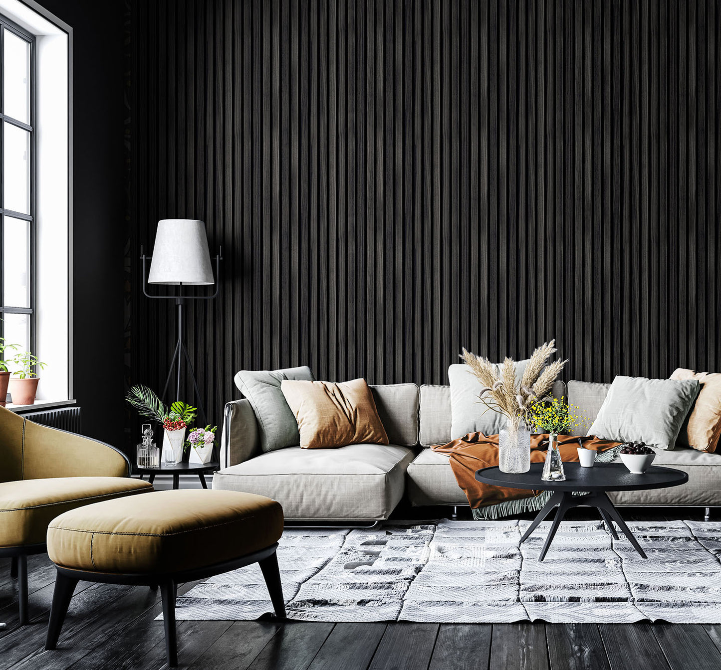 WOOD SLAT - Charcoal