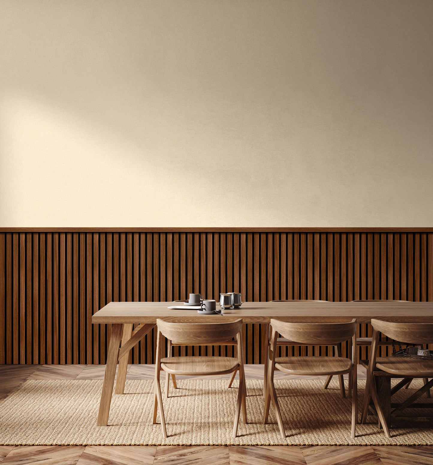 WOOD SLAT TEXTURE - Walnut
