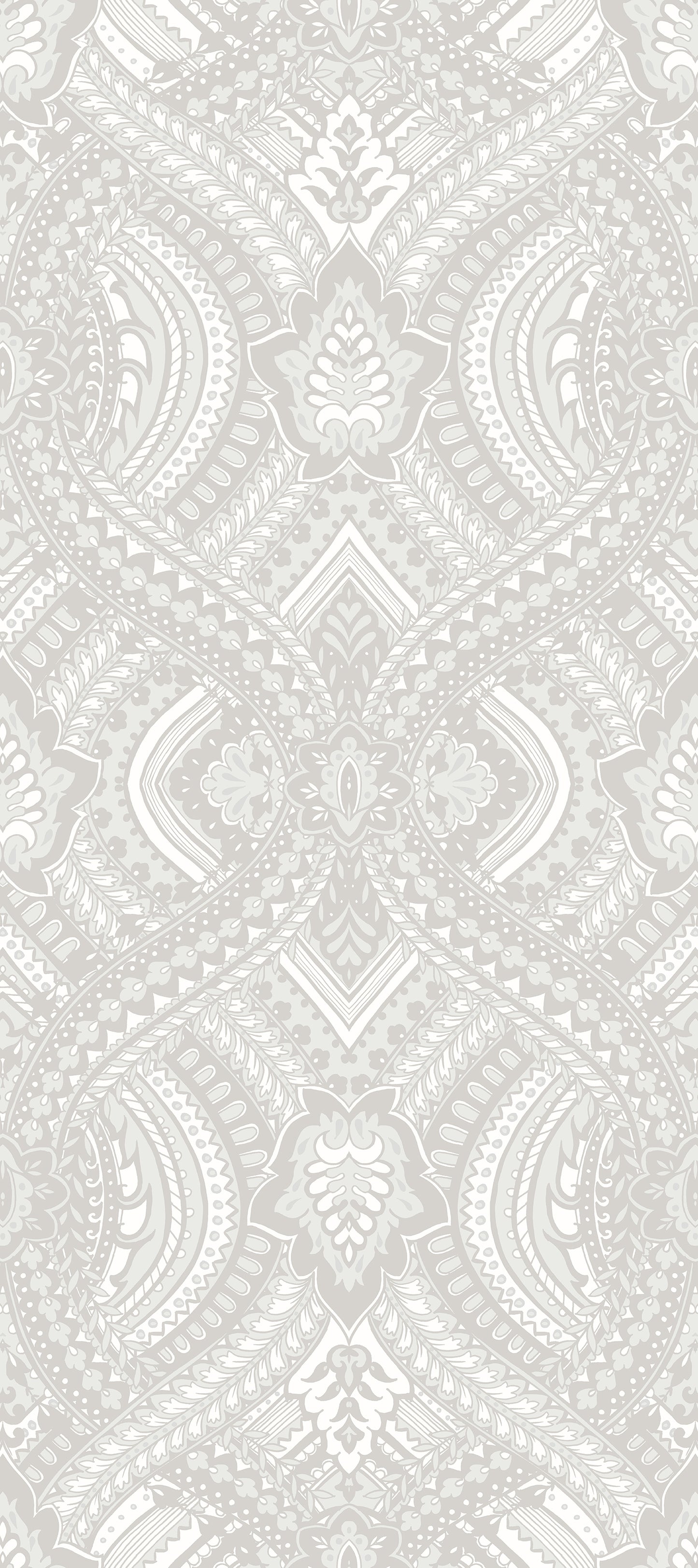 OGEE DAMASK - Grey
