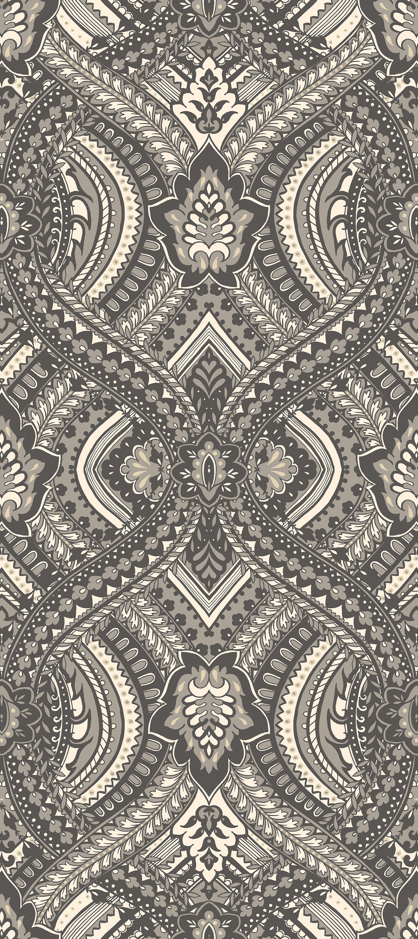 OGEE DAMASK - Black
