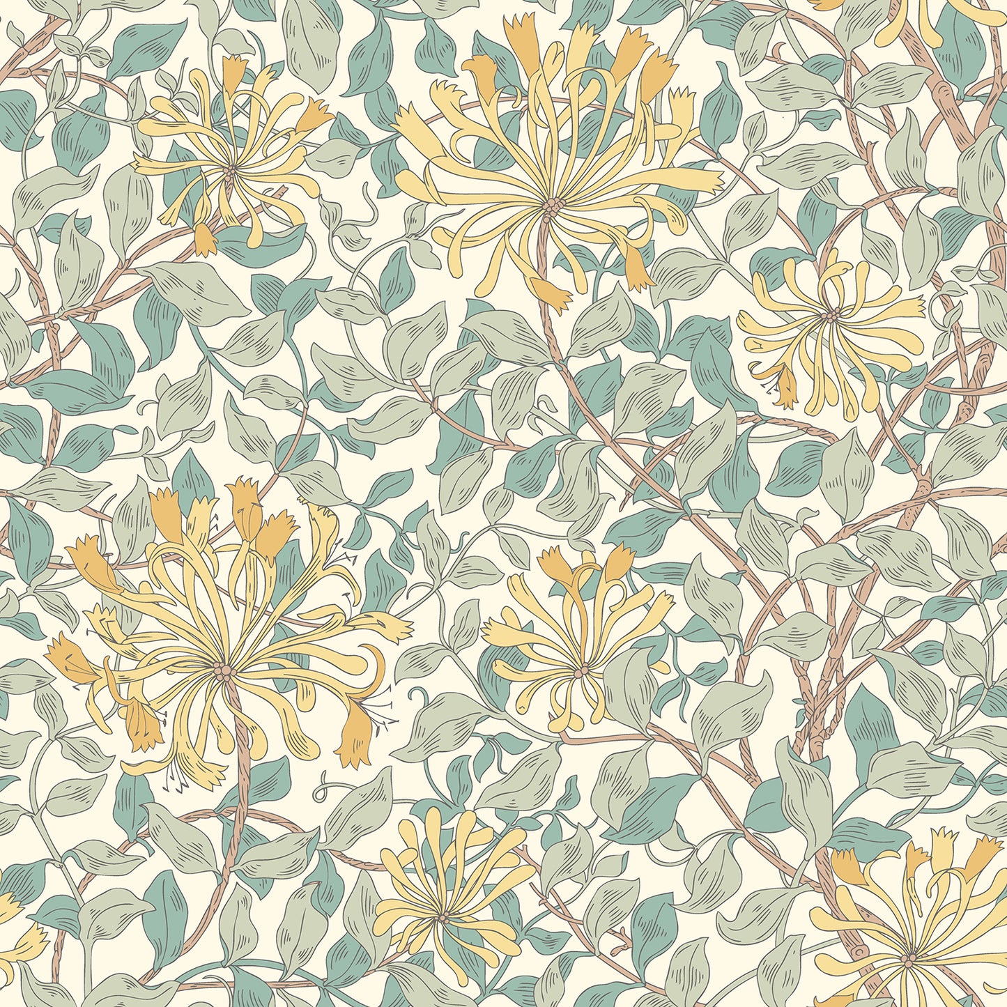 HONEYSUCKLE LEAF TRAIL - Seafoam