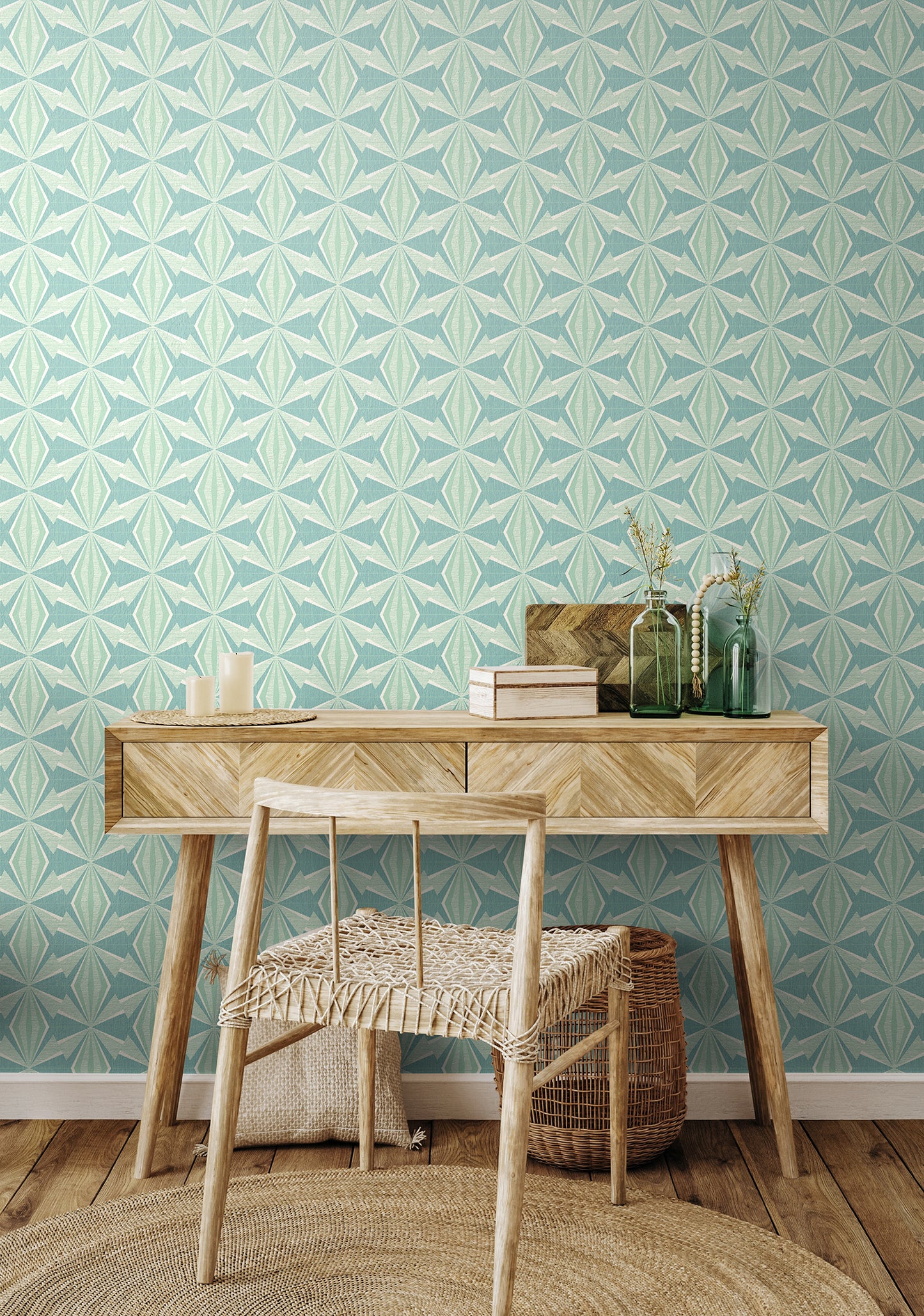SUNRAY DIAMOND - Teal Blue