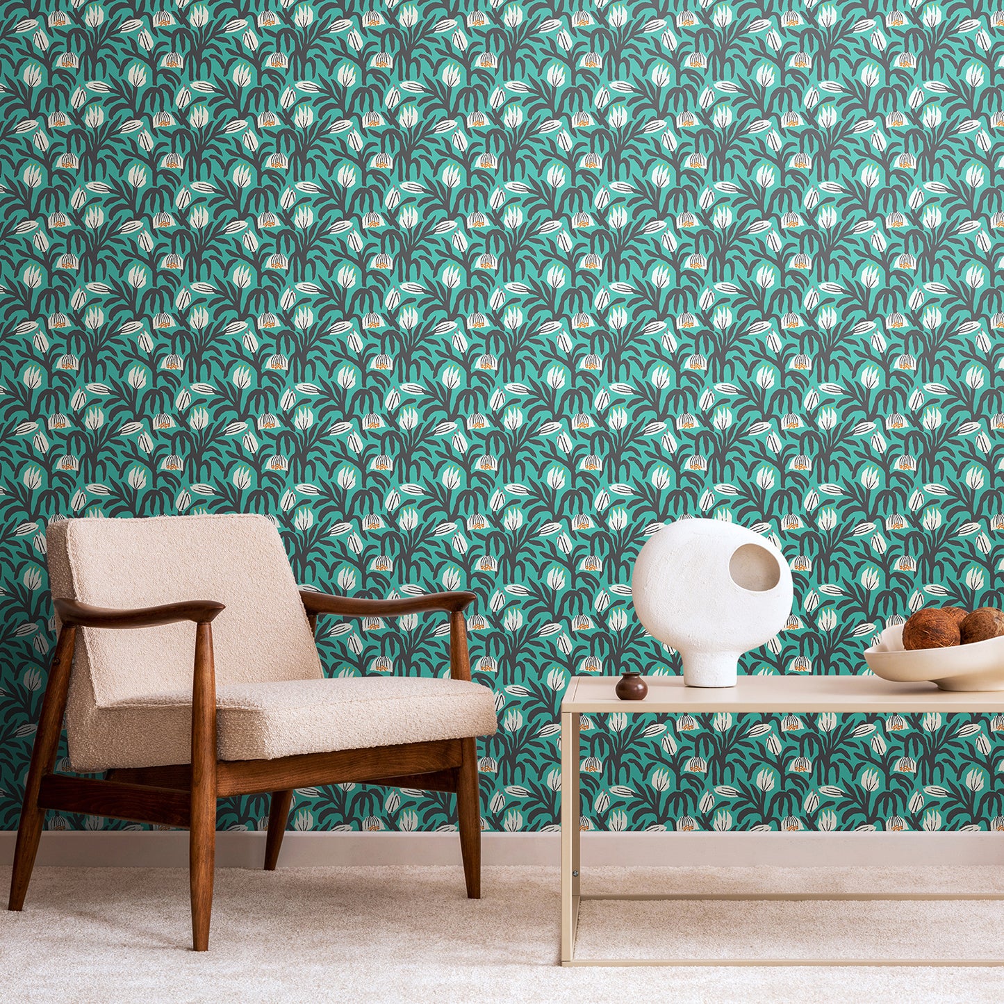 CHUNKY FLOWER - Teal Blue