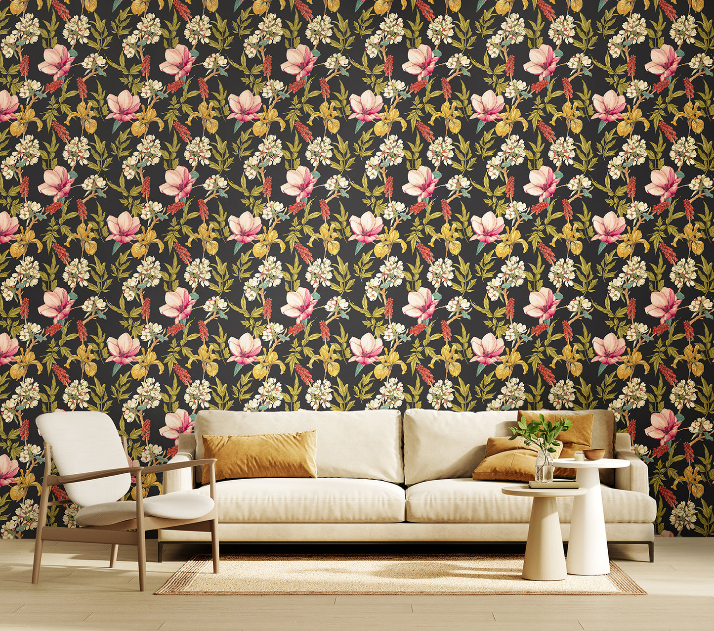 ORCHID BLOOM - Ebony & Raspberry