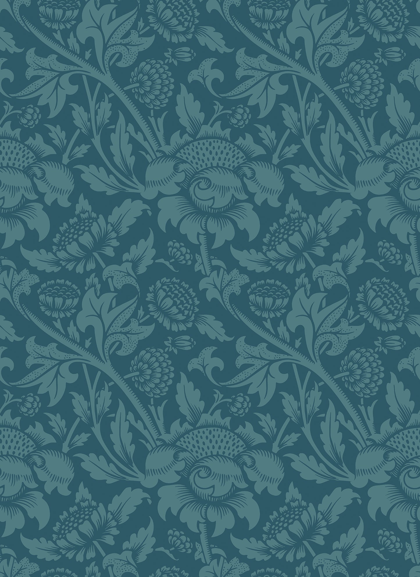 DAMASK TRAIL - Rich Teal