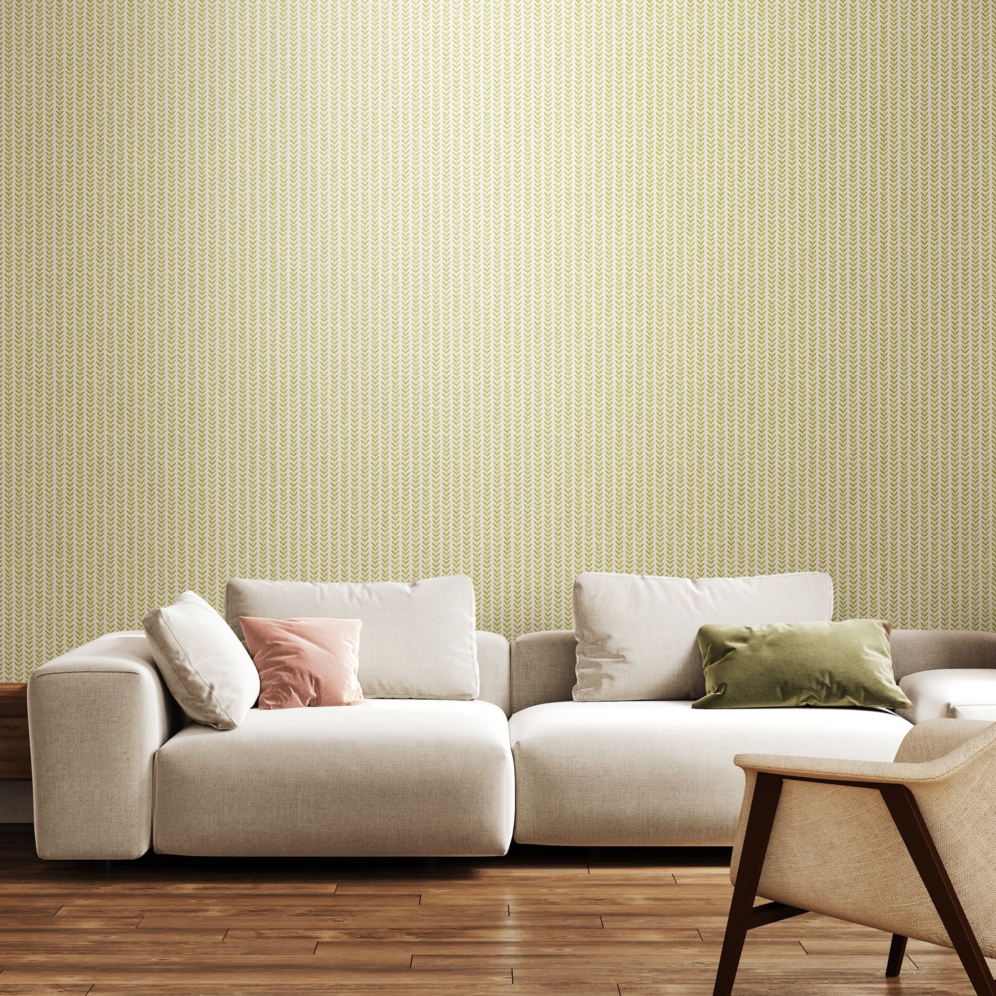 DITSY LEAF STRIPE - Apple