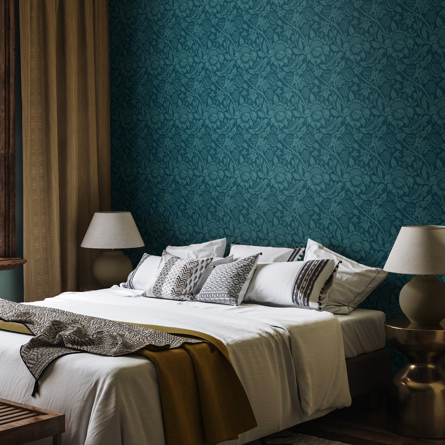 DAMASK TRAIL - Rich Teal