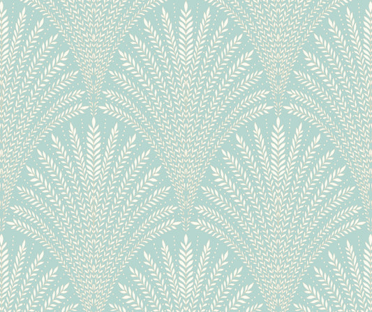 LEAF FAN - Duck Egg Blue