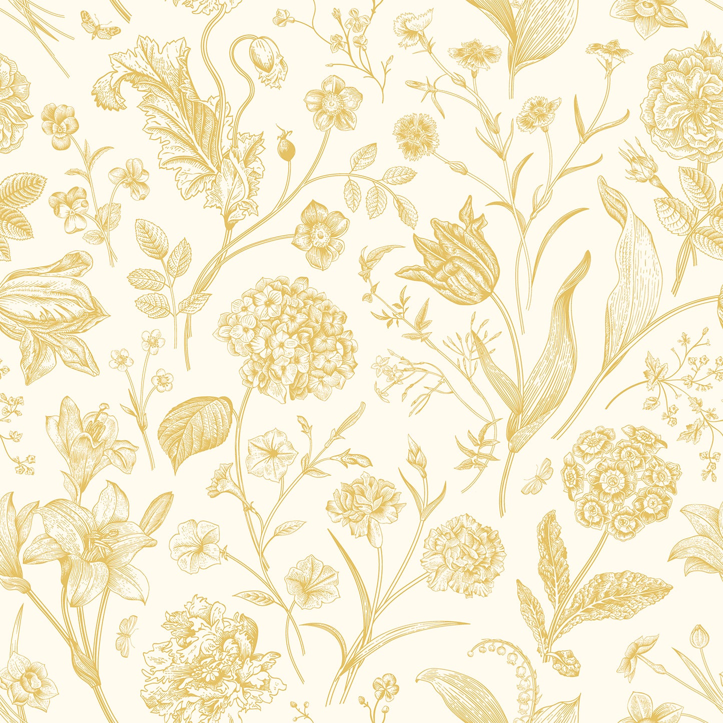 FLORAL TOILE - Rich Butter