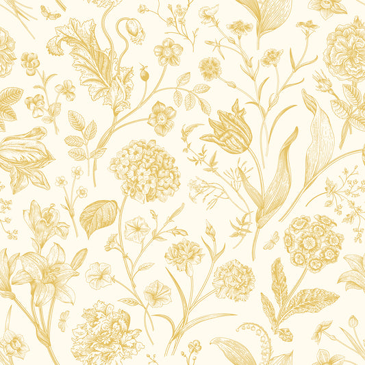 FLORAL TOILE - Rich Butter