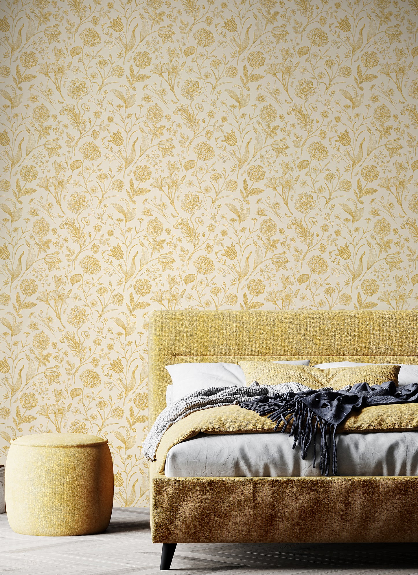 FLORAL TOILE - Rich Butter