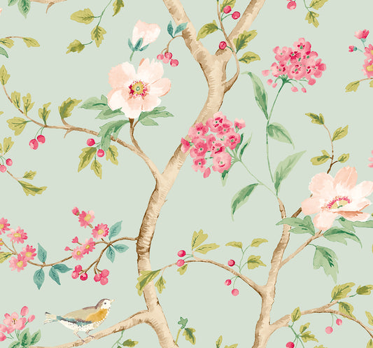 BIRD SONG - Seafoam & Rose