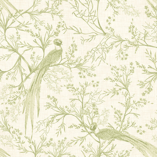 BIRD TOILE - Sage