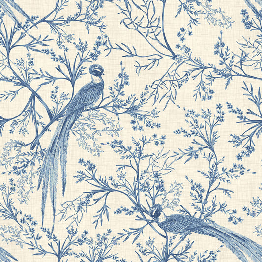 BIRD TOILE - Dark Denim