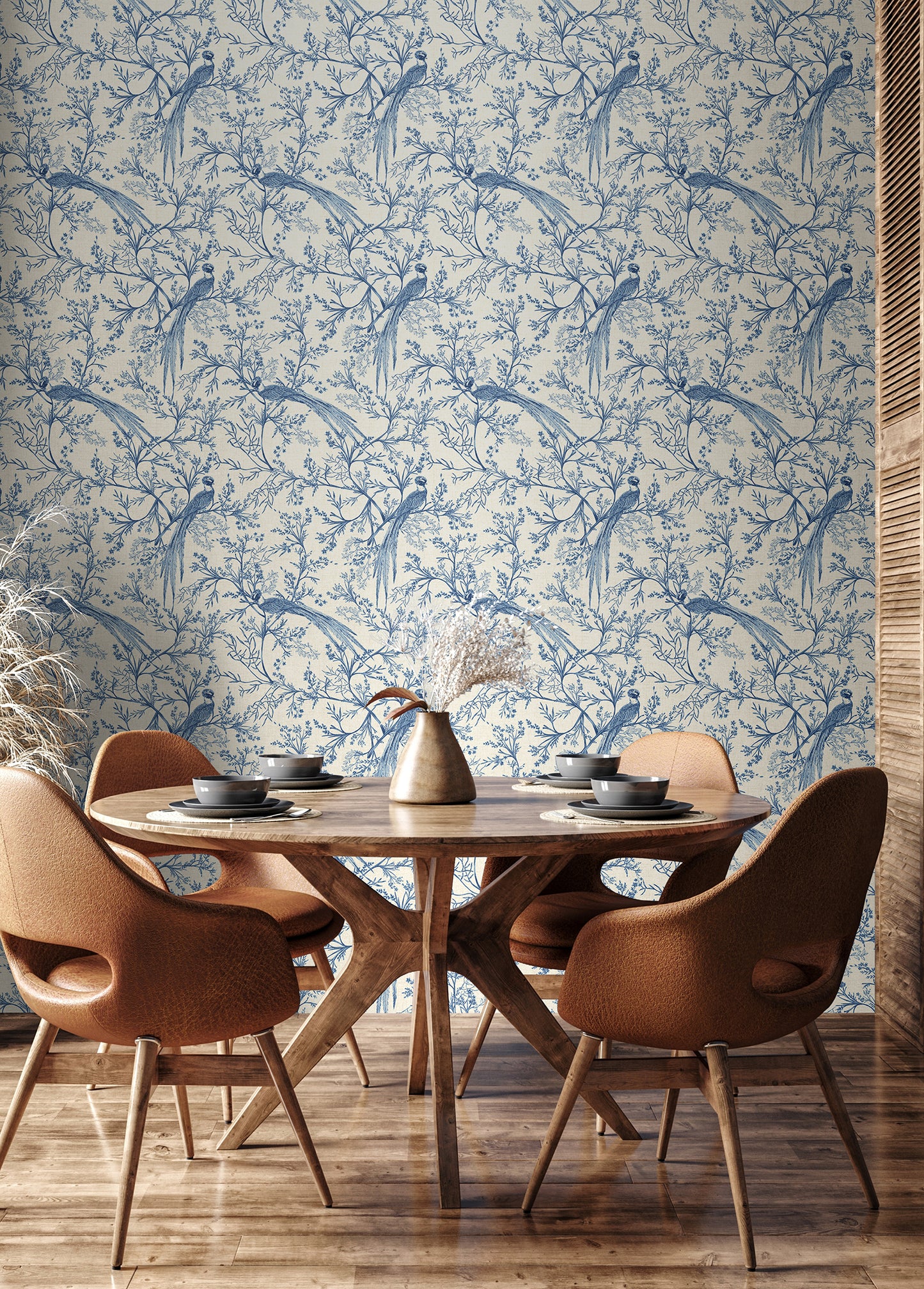 BIRD TOILE - Dark Denim