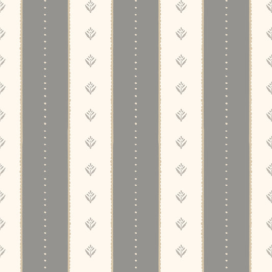 DECORATIVE STRIPE - Charcoal  & Stone