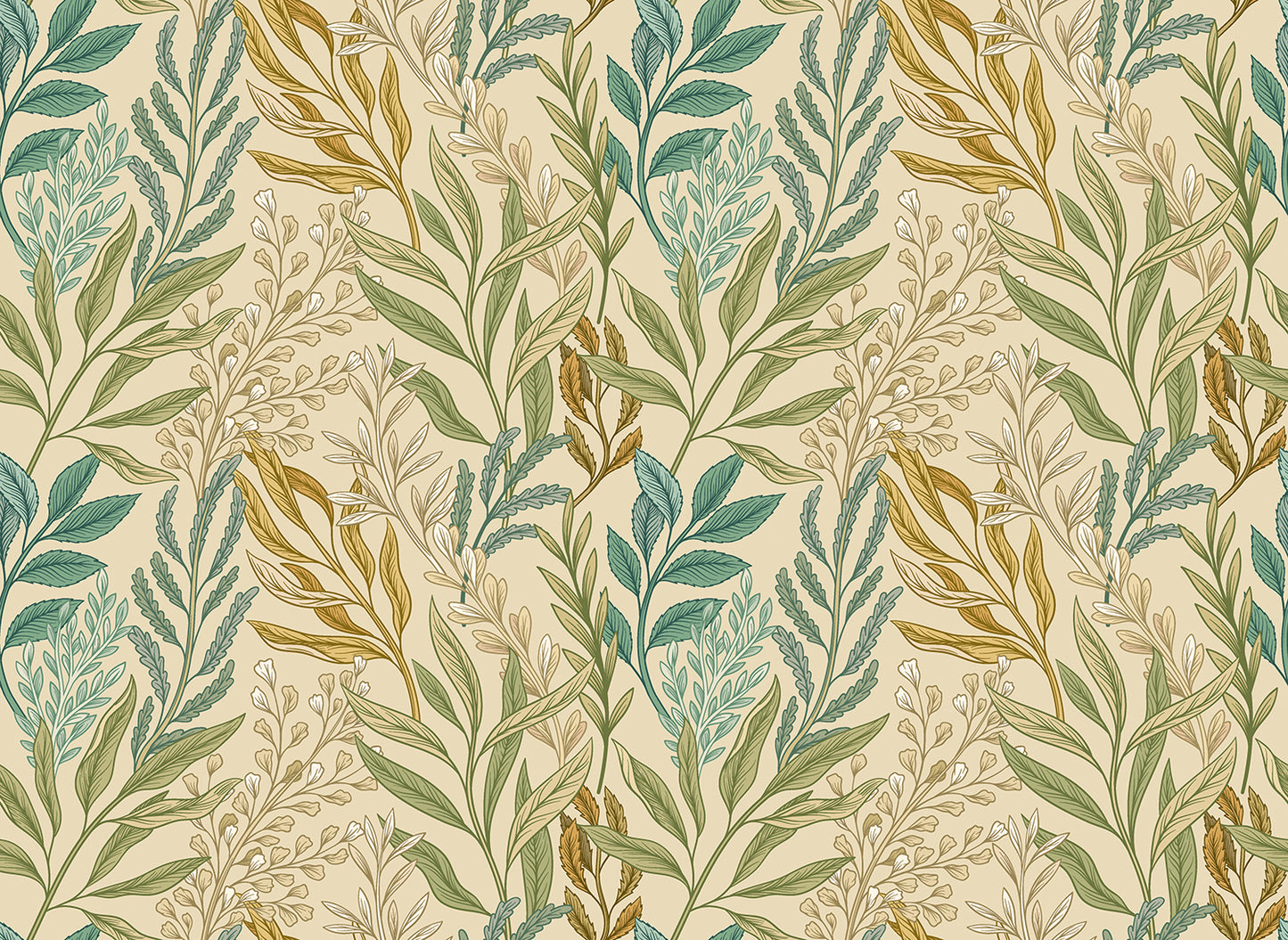 VERDANT LEAVES - Vintage Ochre