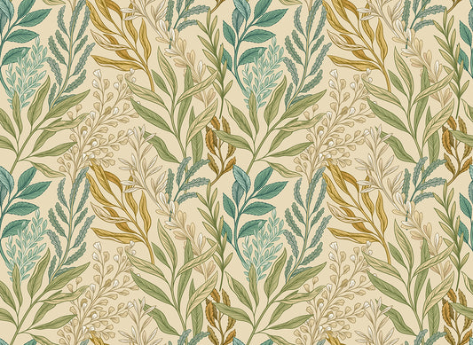 VERDANT LEAVES - Vintage Ochre