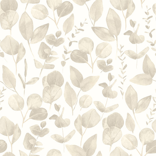 WATERCOLOUR LEAVES - Oyster