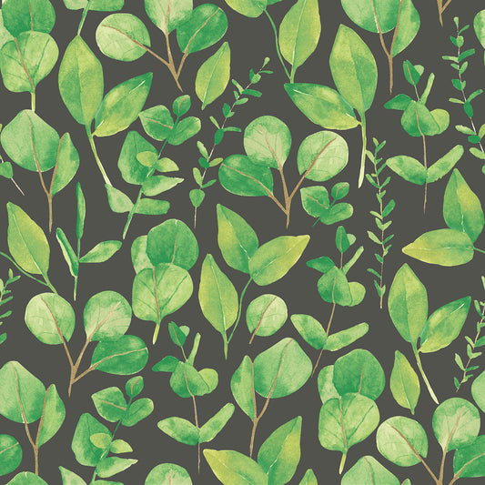 WATERCOLOUR LEAVES - Forest Greens