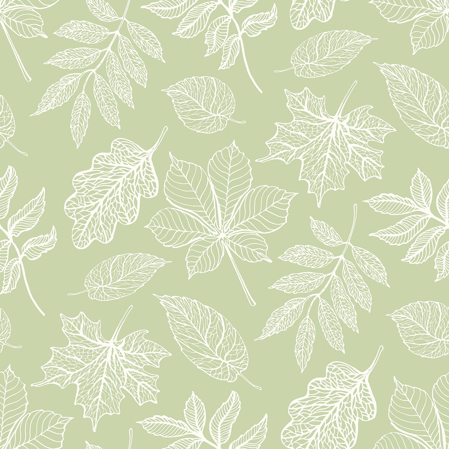 LEAF SILHOUETTE - Dusty Sage