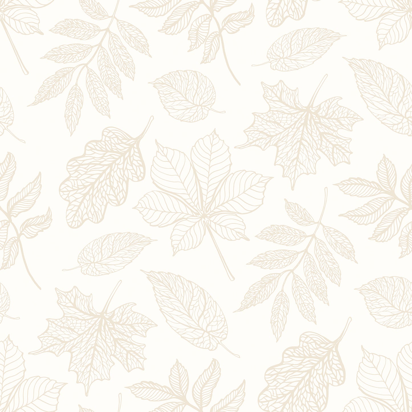 LEAF SILHOUETTE - Oatmeal