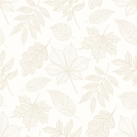 LEAF SILHOUETTE - Oatmeal