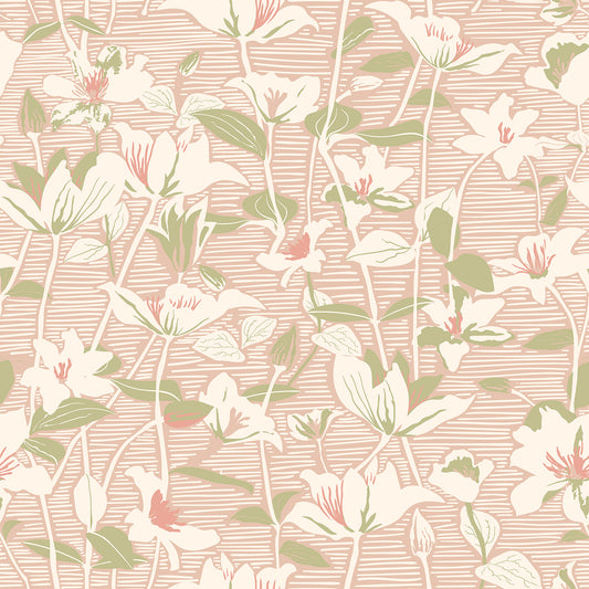 LINO LEAVES - Blush & Sage