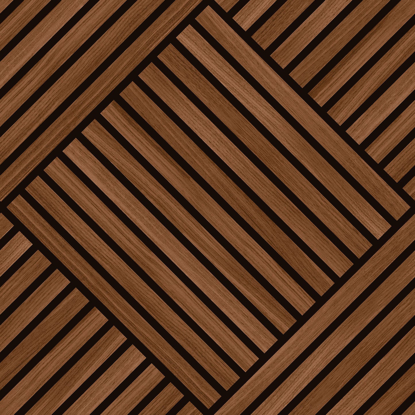 DIAMOND SLAT LARGE - Walnut