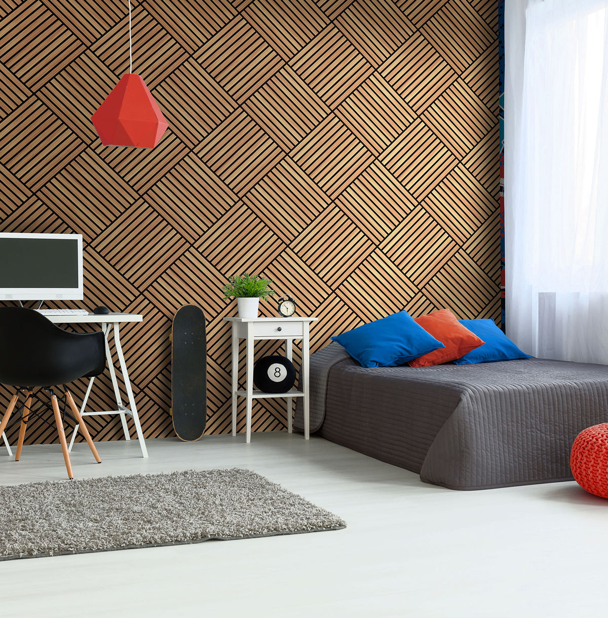 DIAMOND SLAT LARGE - Oak