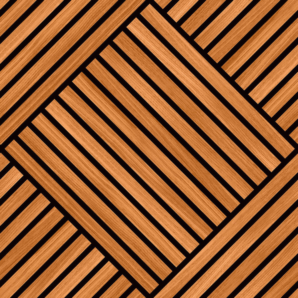 DIAMOND SLAT LARGE - Teak