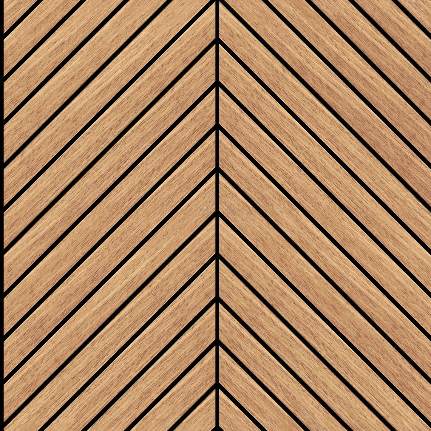 CHEVRON SLAT - Oak