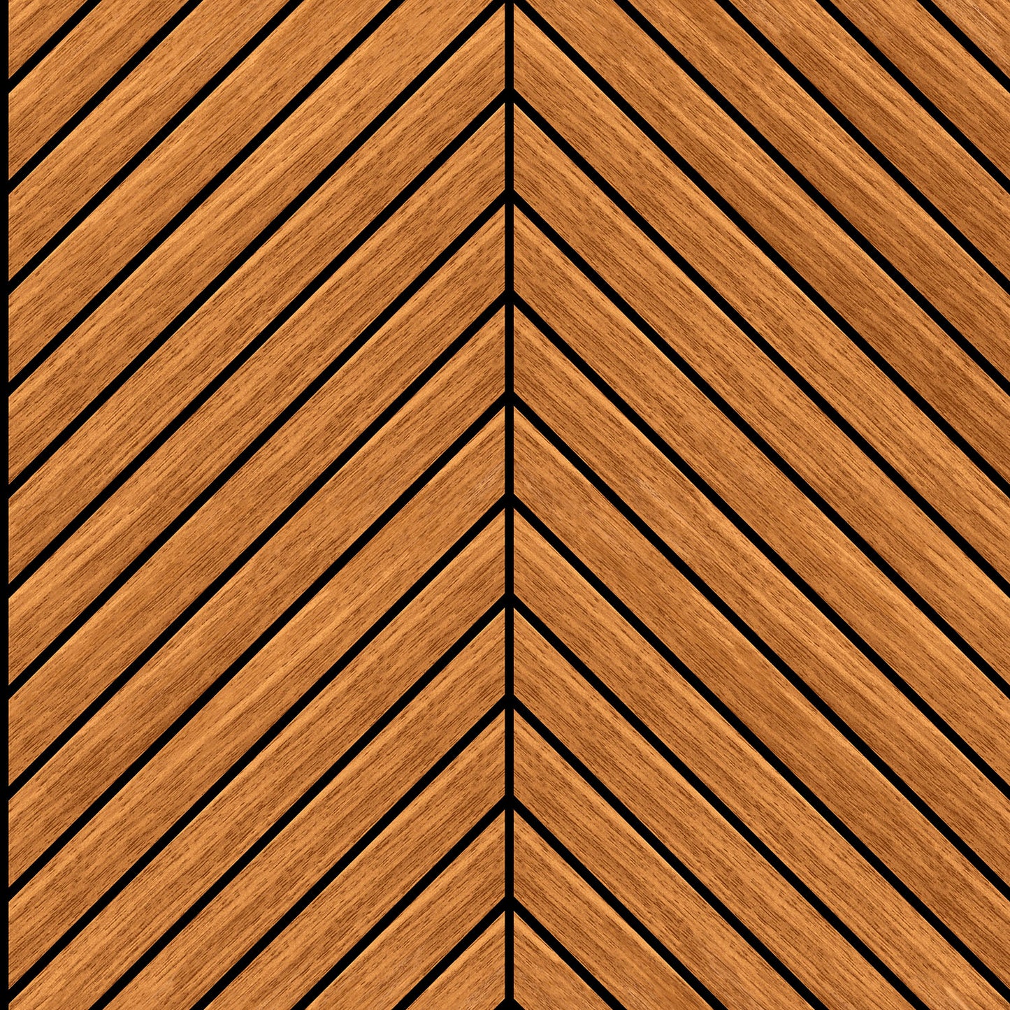 CHEVRON SLAT - Teak