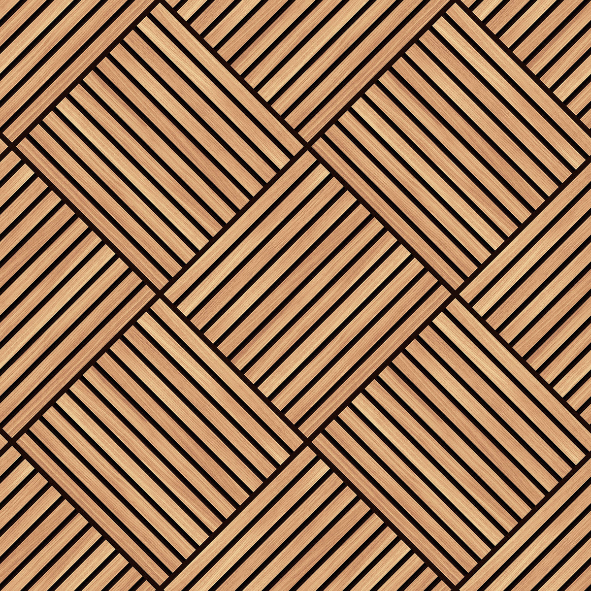 DIAMOND SLAT SMALL - Oak