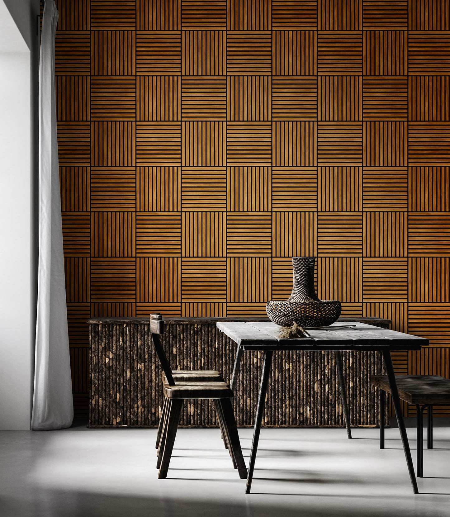 SQUARE SLAT - Teak