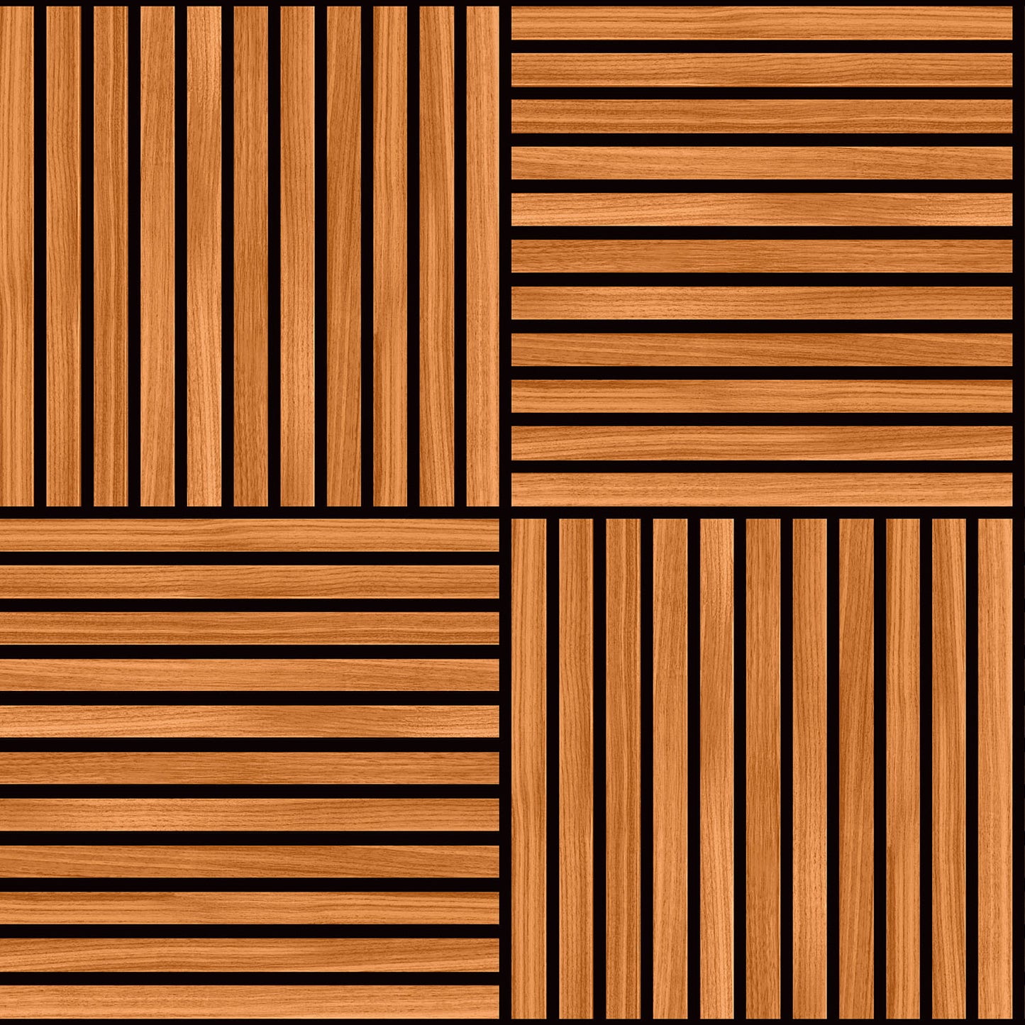 SQUARE SLAT - Teak