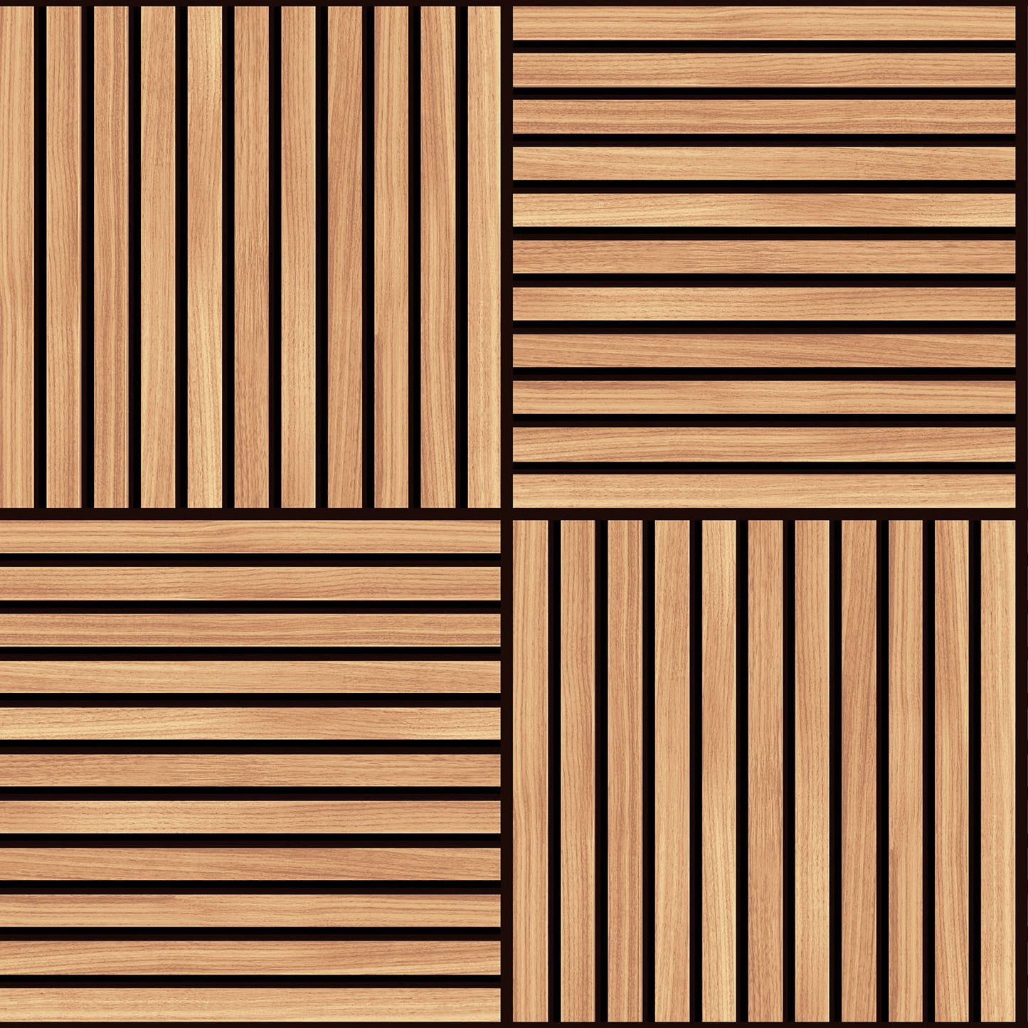 SQUARE SLAT -  Oak