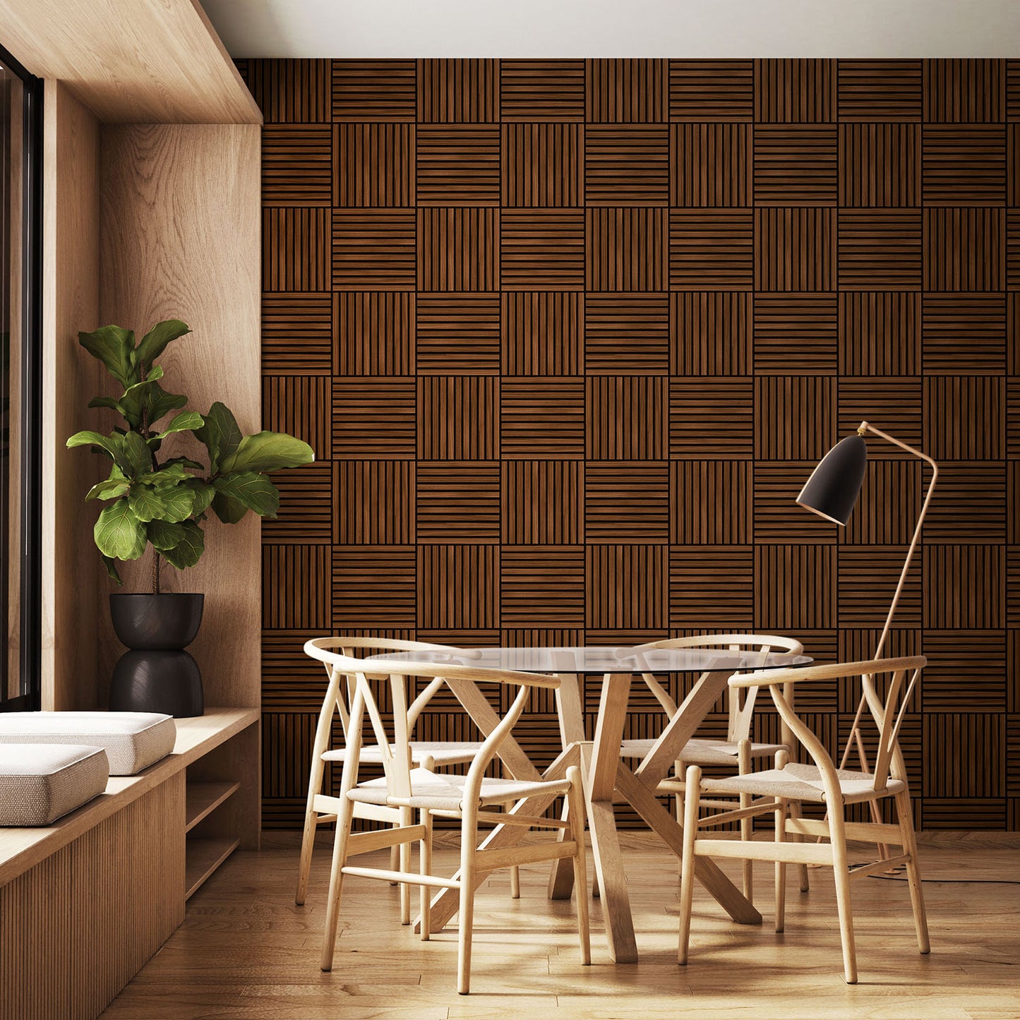 SQUARE SLAT - Walnut