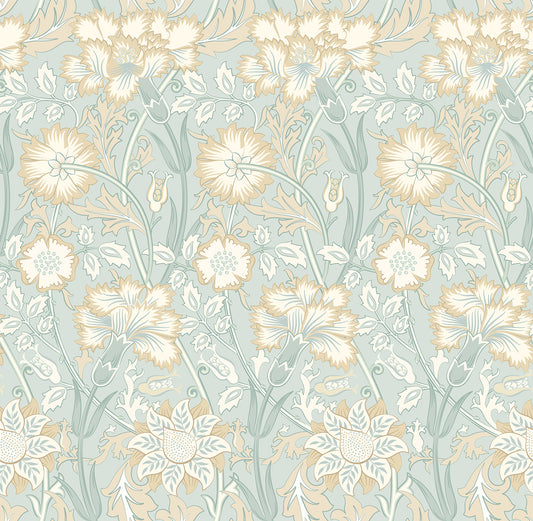IRIS MEADOW - Seafoam & Straw