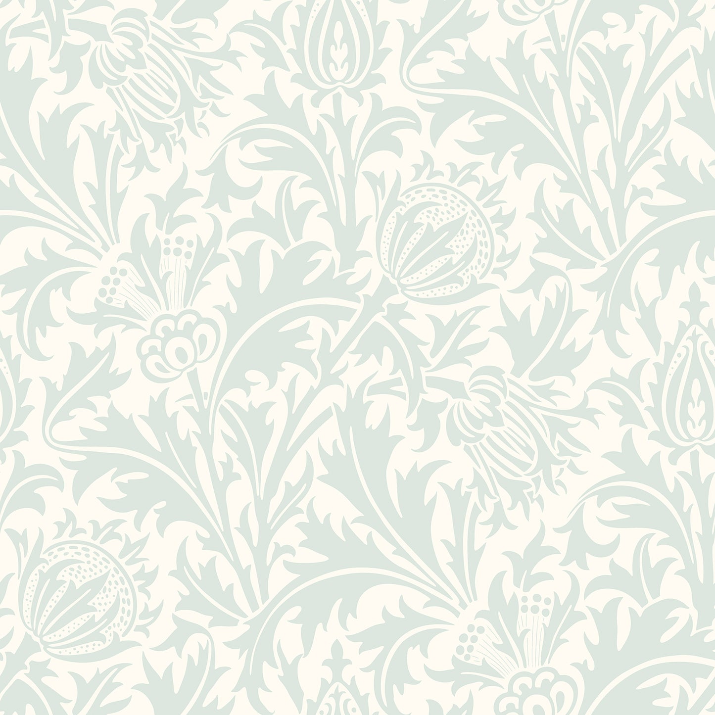 THISTLE DAMASK - Duck Egg