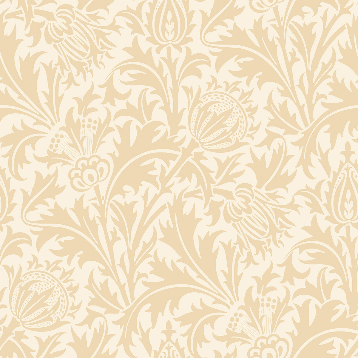 THISTLE DAMASK - Soft Gold