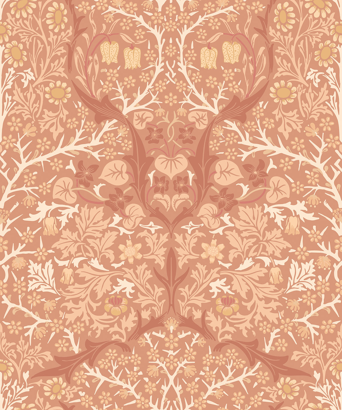 BLACKTHORN DAMASK - Terracotta