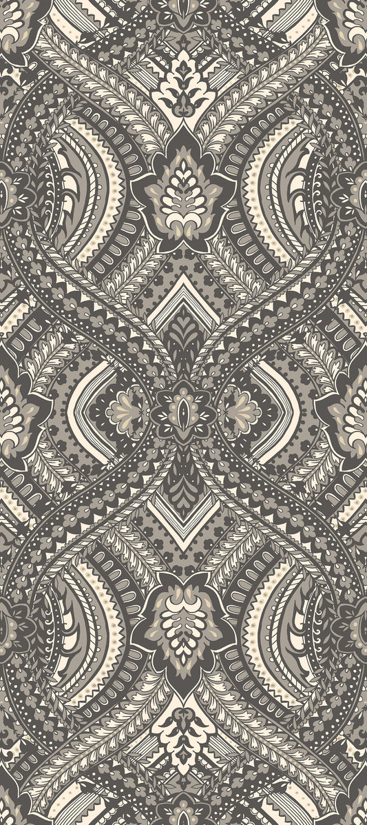 OGEE DAMASK - Black