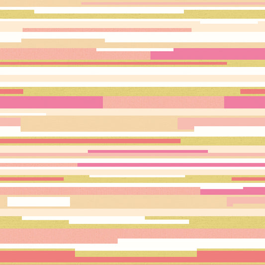 HORIZONTAL STRIPE - Pink & Green