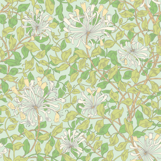 HONEYSUCKLE LEAF TRAIL - Duckegg Blue