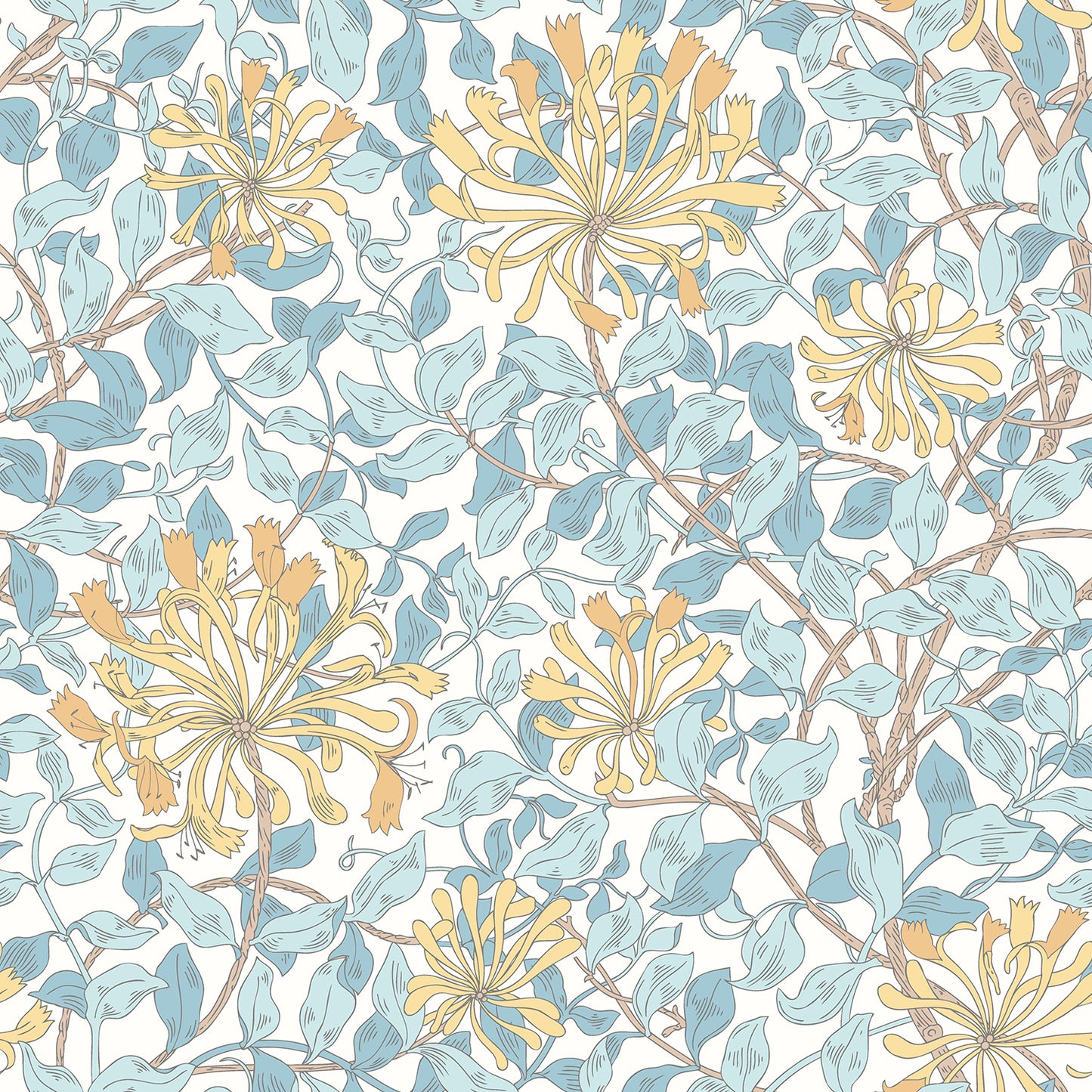 HONEYSUCKLE LEAF TRAIL - Soft Blue