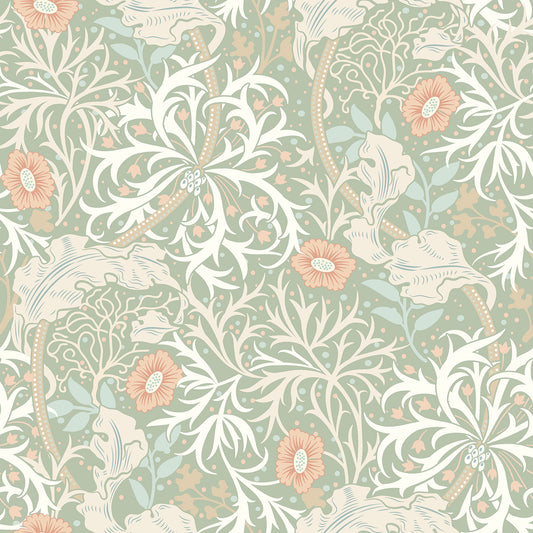 SEAWEED GARDEN - Sage & Apricot