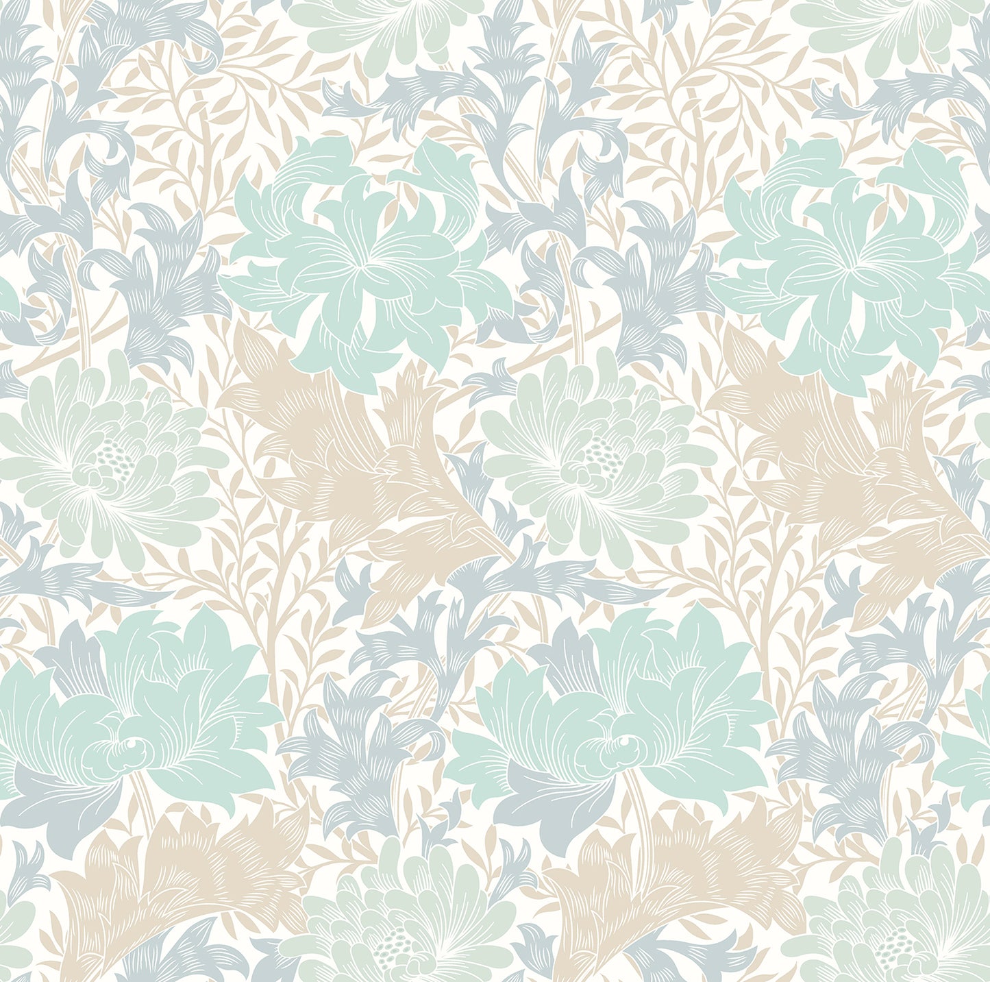 CHRYSANTHEMUM - Duckegg Blue